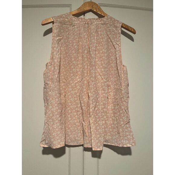 Women's Madewell 100% Silk Blush Floral Blouse - Picture 2 of 3